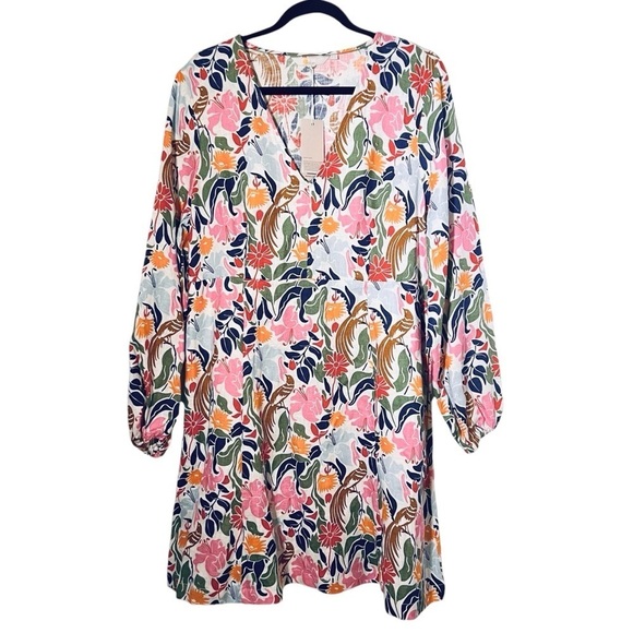 Boden V-Neck Flippy Mini Dress - Picture 1 of 10